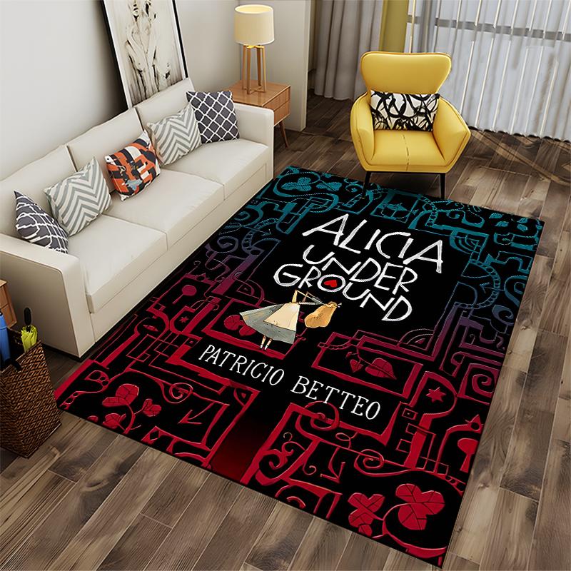 "Alicia Underground Themed Carpet with Artistic Design for Home Decor" Suitable for use as an anti-slip for living room bedroom sofas