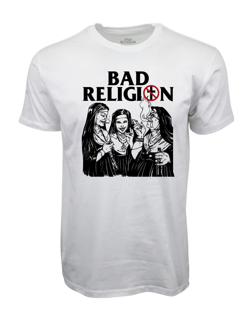 Bad Religion Smoking Nun Graphic T Shirt