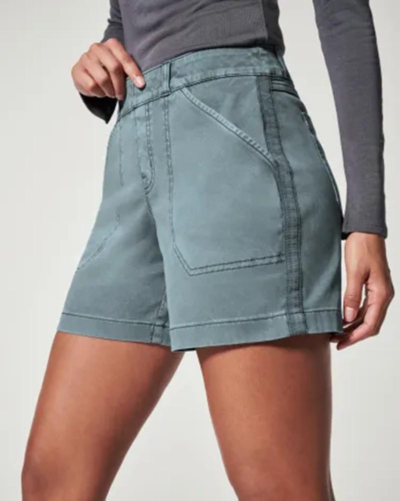 

Retro Slim Fit Elastic Denim Shorts for Women XXL