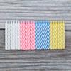 New Product Boxed 24 Threaded Birthday Cake Small Candles Colorful Striped Party Decoration Candles Without Base