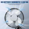 3-Speed Car Fan 360° Rotatable USB Cooling Fan Interface Low Noise Control Powerful Suction Cup Car Fan Summer Car Accessorie