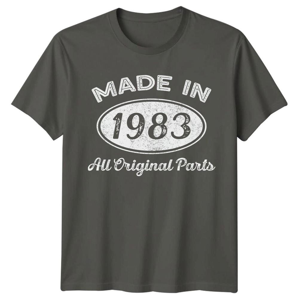Made In 1983 Unisexs T Shirt 43rd Birthday Gift Vintage fortythree