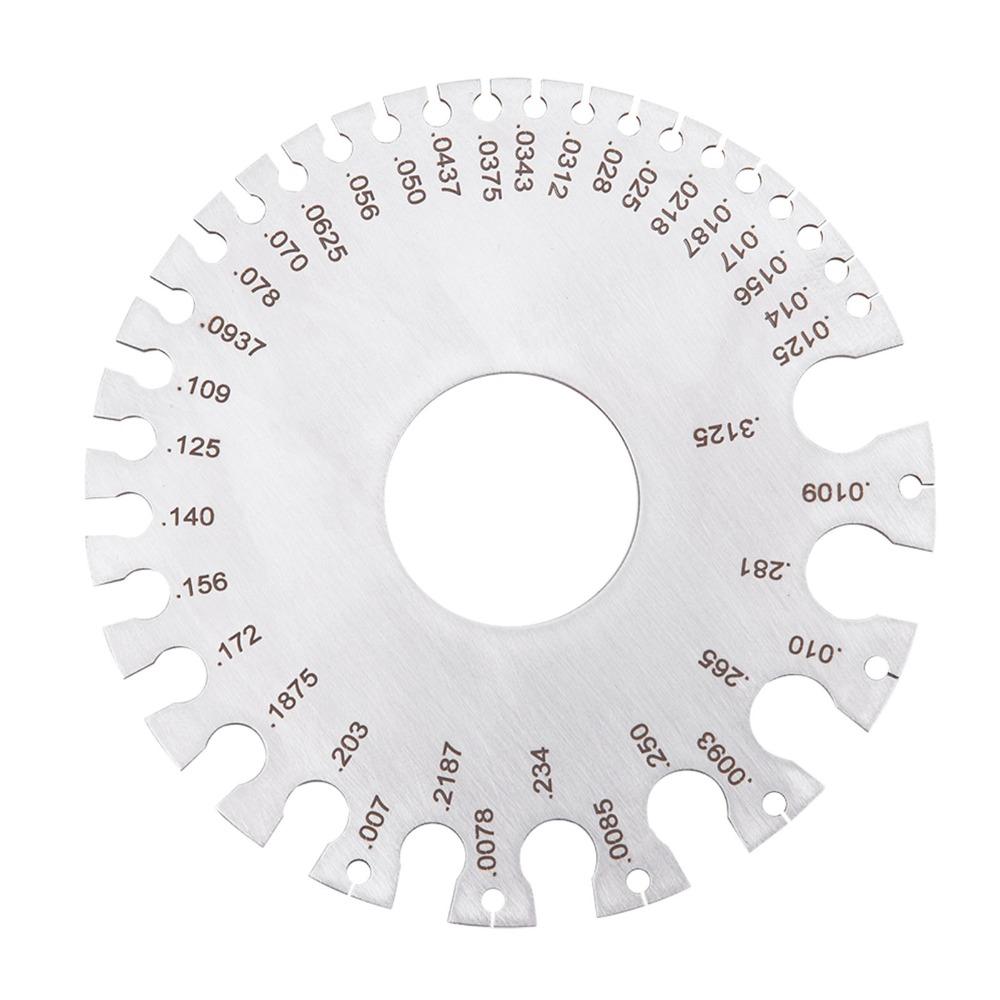 Metric and Imperial Scales Thickness Gauge for Wire, Sheet Metal, Paper, Leather, Wood