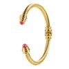 Bracciale Donna Bracciale in pellicola di seta Twke dorato dorato 18 carati Bracciale Twist Jackie alla moda