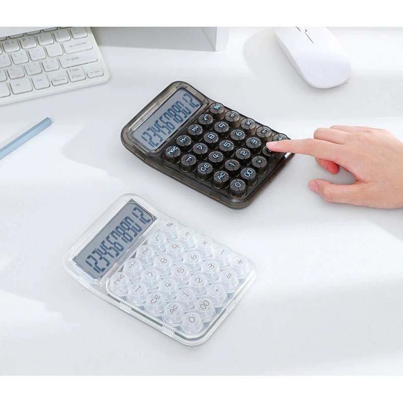 Financial Transparent Stylish Calculator Large Screen Electronic Office Tool