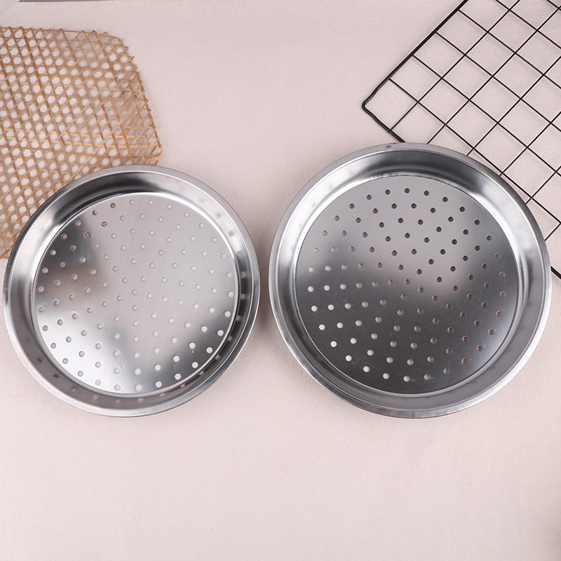 28/30/32/34Cm Stainless Steel Round Steamer Durable Dumplings Fish Steaming Tray Thickened Steamer Kitchen Cooking Gadgets