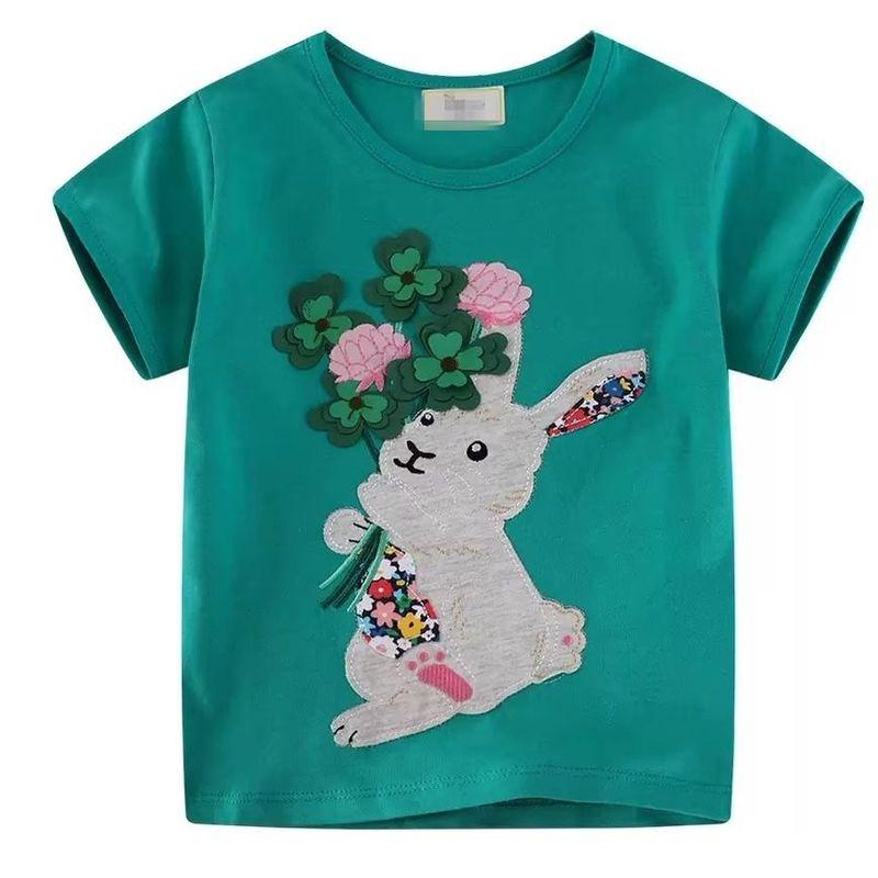 Foreign Trade Boys and Girls Short sleeve T-shirt 2025 New Pure Cotton Top Fried Street Pu Shuai Boys and Girls Summer Clothing Children Clothes 3