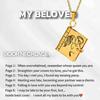 Titanium Steel Love Letter Pendant Necklace for Couples - Clavicle Chain for Girls.