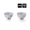 Nishinippon Toki Arita-yaki Footprint Cat Draining Rice Bowl Red 1 piece Tableware Drainage Cute