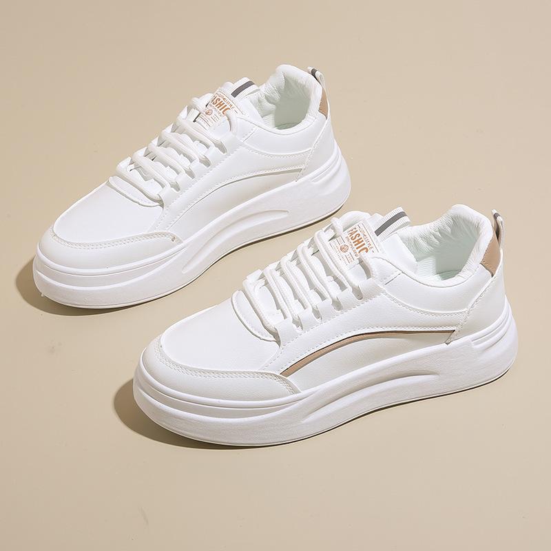 

Маленькие белые туфли женские тренд осень новые дышащие студенческие кроссовки на платформе повседневные туфли 40