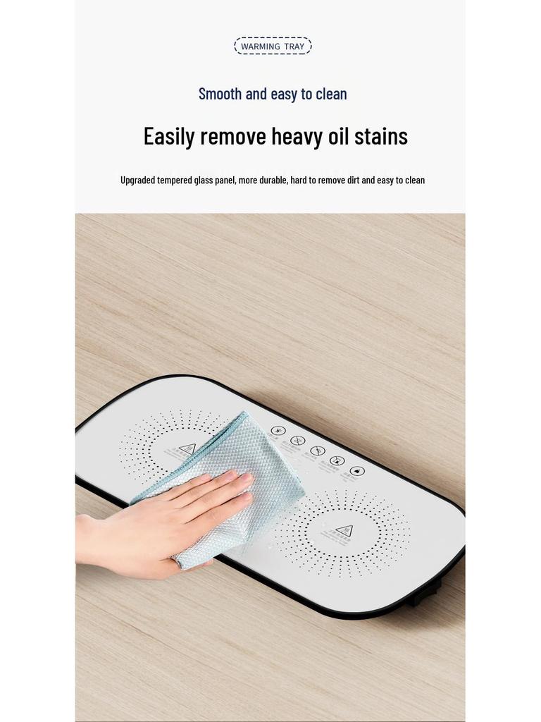 Multi-Functional Smart Warming Plate: Keeps Dishes, Milk & Food At a Constant Temperature