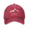 Summer Alaska Baseball Cap Sun Adventure High Quality Print Washed Hip Hop Hats Couple Women Vintage Hiking Fishing Snapback Cap