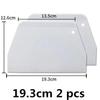 White Board Plastic Pastry Cutter Pizza Dough Scraper Cake Spatulas Tools Fondant Sugarcraft Trapezoid Bread Baker Butter Knife