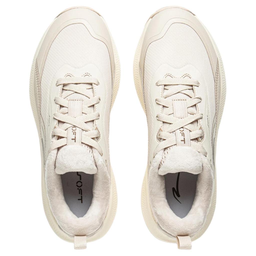 Li-Ning Sports Lifestyle Series Trendy Low-Top Casual Shoes Women sneakers Oatmeal-Gray AGLV180-2