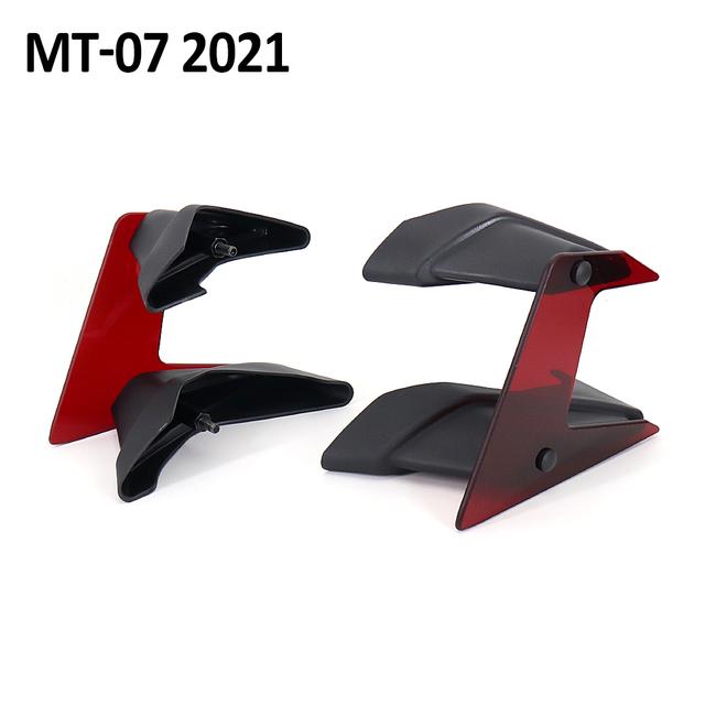 New  Side Downforce Naked Spoilers Fixed Winglet Fairing Wing Motorcycle Accessories For YAMAHA MT-07 MT07 MT 07