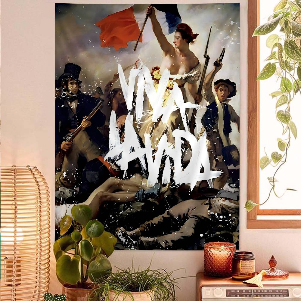 

CColdplay Band Chart Tapestry For Living Room Home Dorm Decor Art Home Decor 74x94cm(29x37in)
