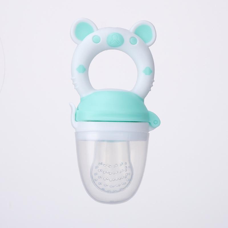 Food Grade Silicone Baby Teether and Food Grinding Stick Dual-Use Pacifier