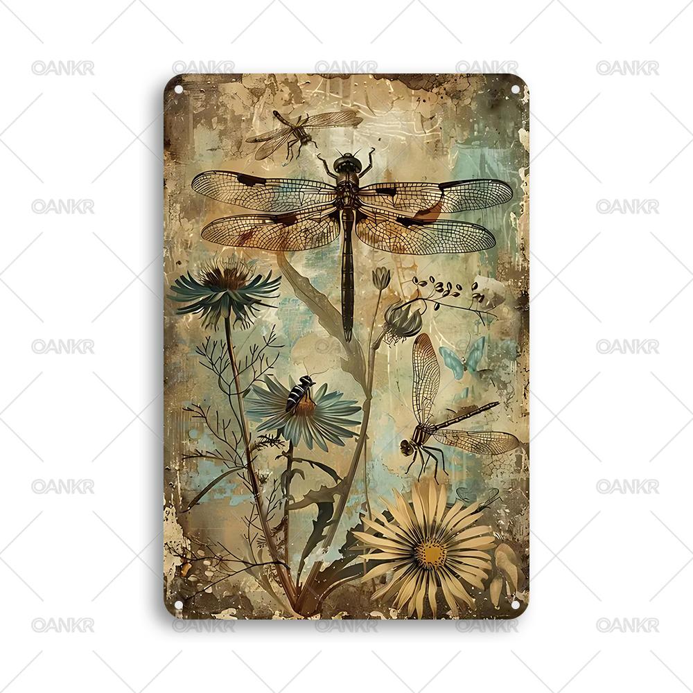 

Vintage Garden Art Poster Metal Tin Sign Ideal Gift x Inch Flower Art Print Metal Signs for Backyard Home Wall Decor Plaque 20x30cm（7.8x11.8inch）