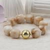Acrylic Square Beads Bracelet Colorful Stack Hand Chain Elastic Geometric Bracelet  Party Jewelry