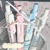 4pcs/set Sweet Ballet Strap Gel Pen 0.5mm Fast Drying Exam Pen for School Kawaii Writing Supplies for Girls INS Korean Study Pen