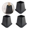 Pack of 4 Multipurpose 6Inch Bed Risers Furniture Lift Support Convenient Accessory for Sofa Table Chair Desk Use