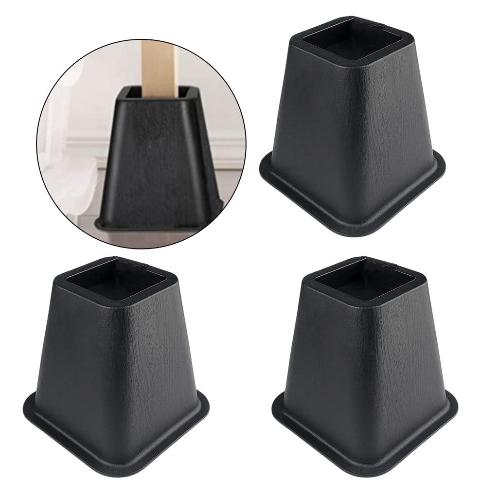 Pack of 4 Multipurpose 6Inch Bed Risers Furniture Lift Support Convenient Accessory for Sofa Table Chair Desk Use