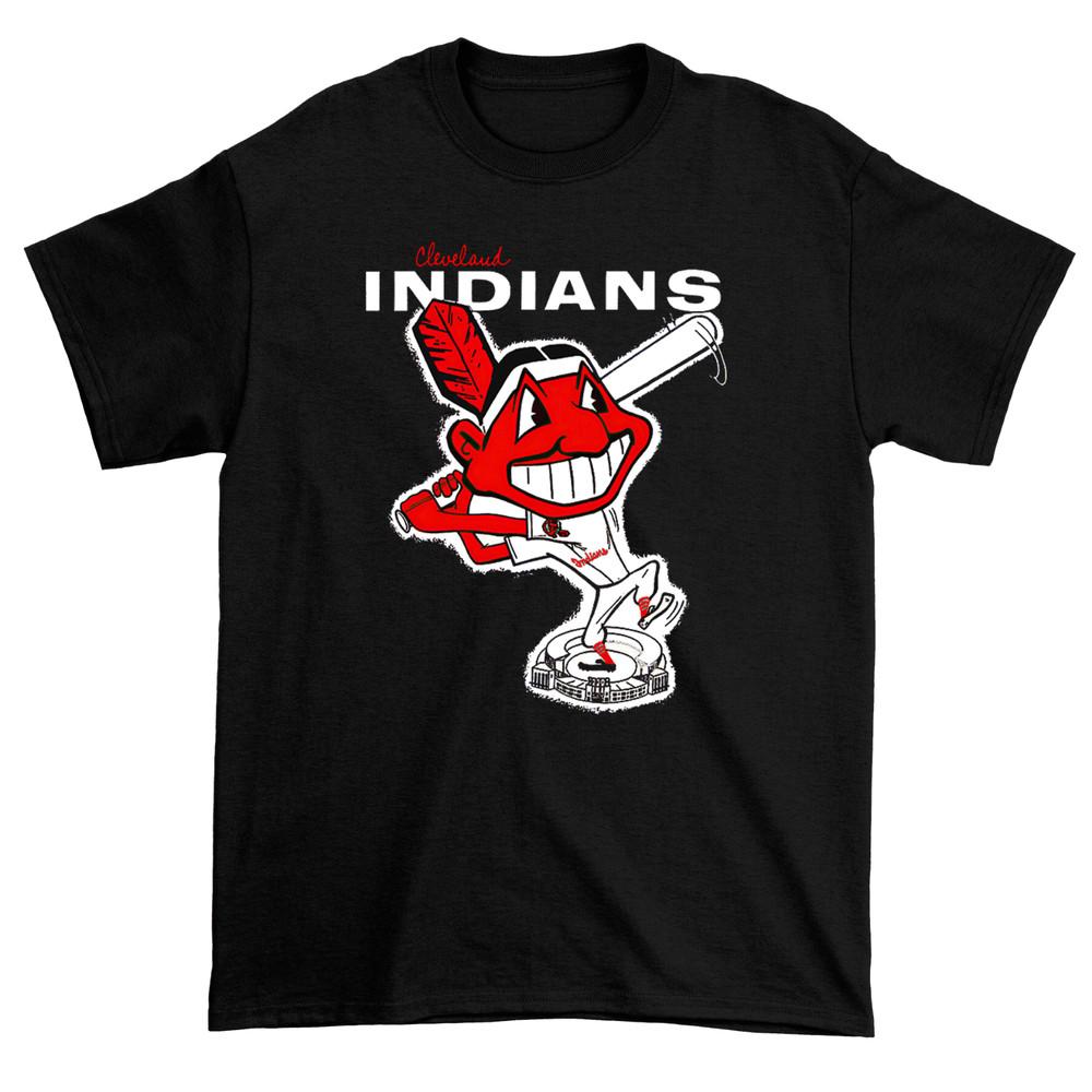 TREND Cleveland Indians Men T-shirt Black Tee All Sizes S to 5XL JJ5179 Unisex T-Shirt XXXL