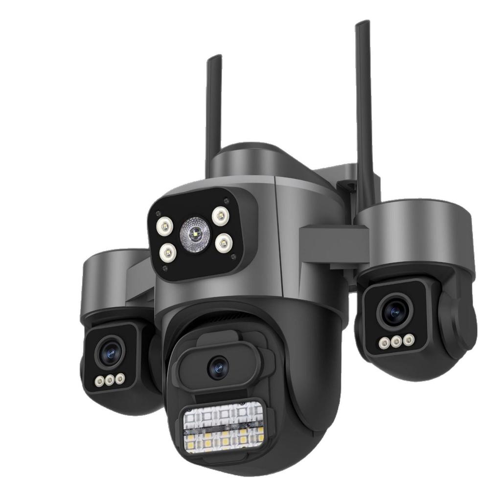 ICSEE Triple-Objektiv Outdoor WiFi HD Überwachungskamera