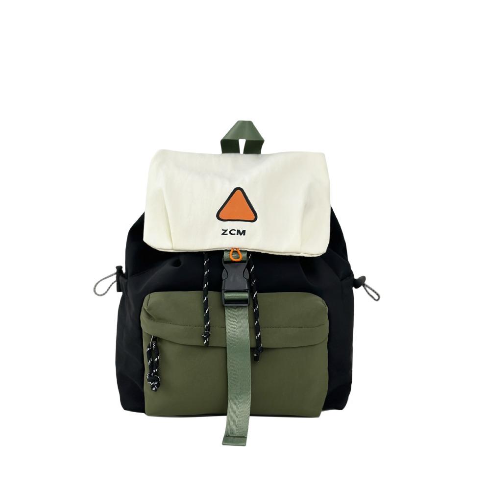 Outdoor college student schoolbag student backpack travel light leisure contrasting colors new large-capacity backpack commuting tide