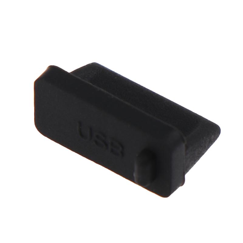 20Pcs Usb Male Anti-Dust Plug Stopper Cap Plastic Cover Protector Dust Plug