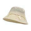 UV Protection Sun Hat Wide Brim Bow Bucket Cap Fashion Hiking Fisherman Hat  Camping