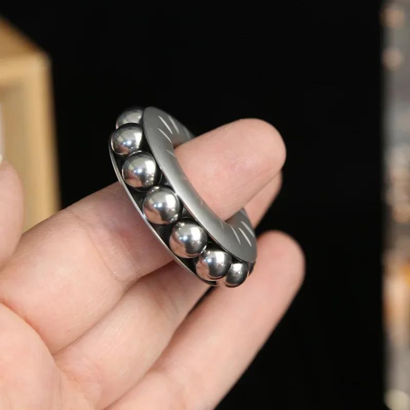 Fidget Roller Spinner Rotating Ring Relieve Stress Relief Toy EDC Metal Antistresse Spinning Top Tip Gyroscope Adults Kids