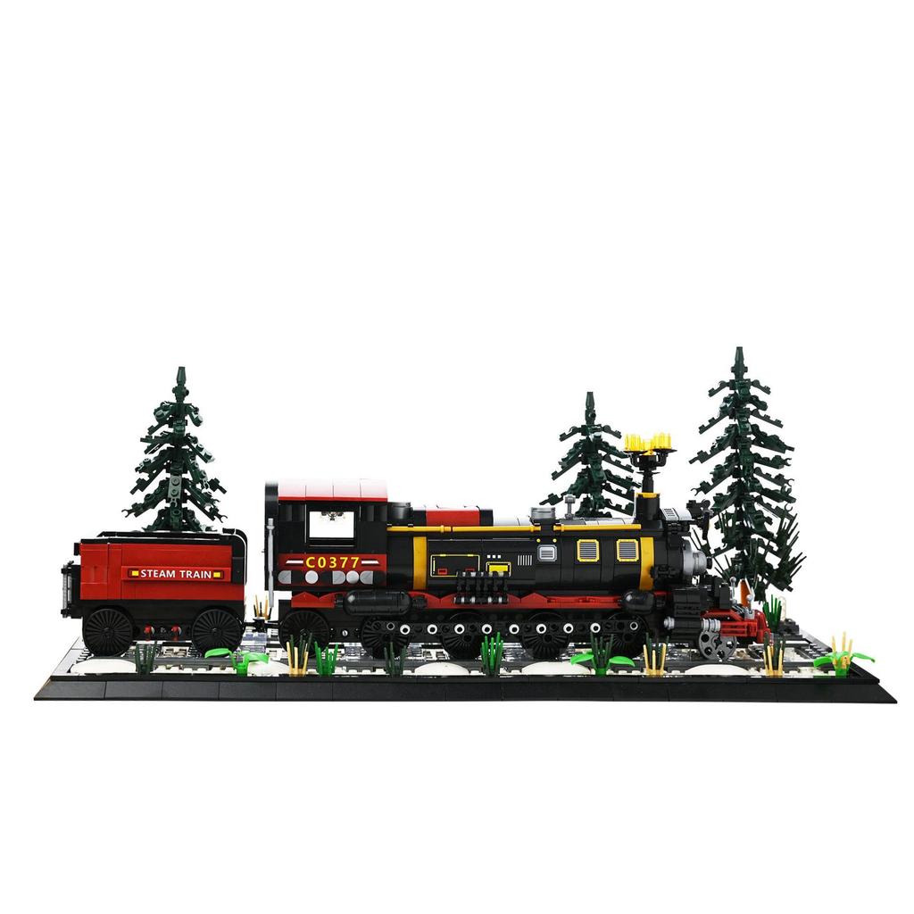 Toy Shop Snow Country Train Brick Building Set 6+
