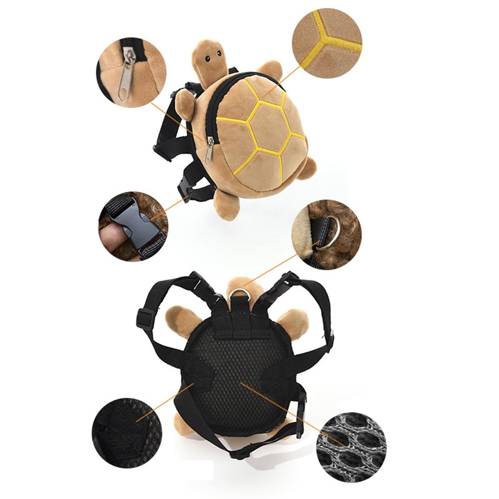 Dog Backpack No-Pull Pet Harness Vest Turtle Shape Self Carrier Metal Zipper Backpack For Travel Walking Camping Hiking