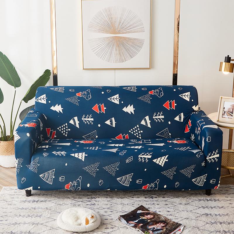 Christmas Elastic Sofa Covers for Living Room Funda Sofa Couch Cover Chair Protector Universal Sofa Slipcovers X-mas Home Decor