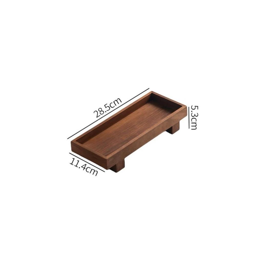 Wooden Wooden Tray Japanese Style Storage Tray Decorate Tray Serving Tray Home 28.5x11.4cm