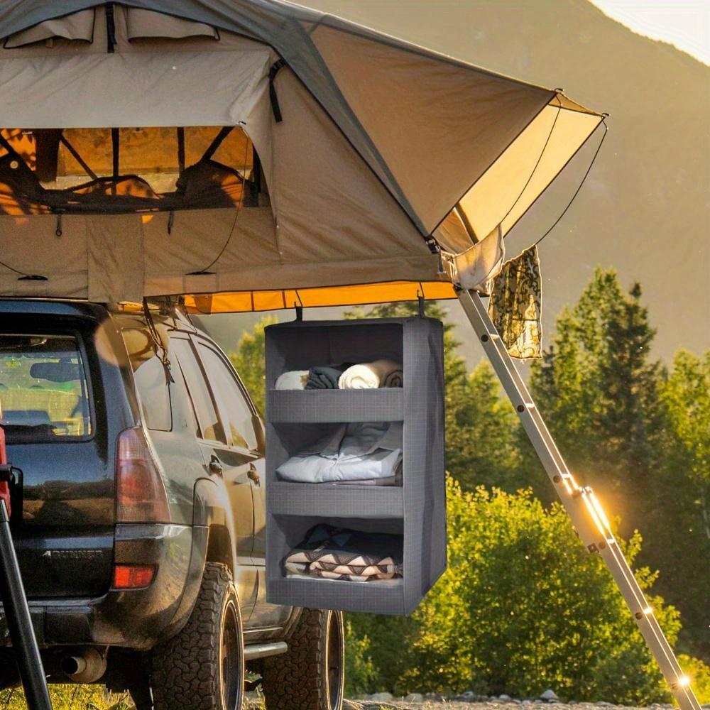 

1/2 шт. Підвісні органайзери для шаф, складні підвісні полиці для шаф, підвісні органайзери для шафок і кемперів, сірий 1pc сірий колір