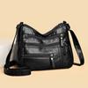 Mother Bag Large Capacity Shoulder Crossbody Bag Women's Multi-Layer Soft Leather Bag