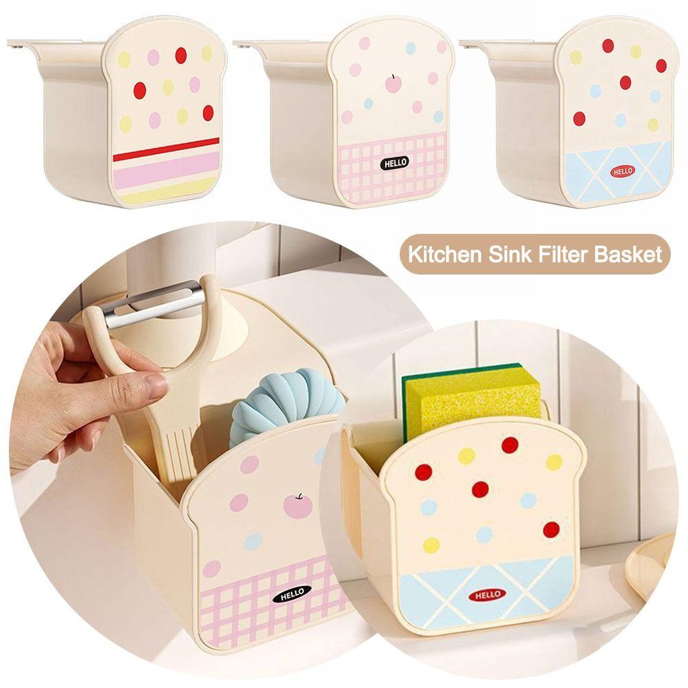 Hanging Sink Drain Basket Toast Shape Kitchen Sink Filter Basket Kitchen Supplies