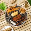 Picnic Barbecue Grill, Outdoor Camping Stainless Steel BBQ, Small Barbecue Grill, Portable Foldable Wood Charcoal Stove