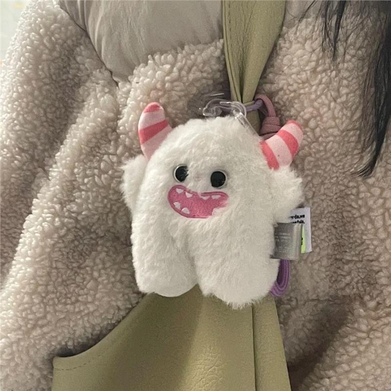 Internet Celebrity Cute Mouse Plush Backpack Pendant and Heart Keychain – Perfect Birthday Gift for Girls