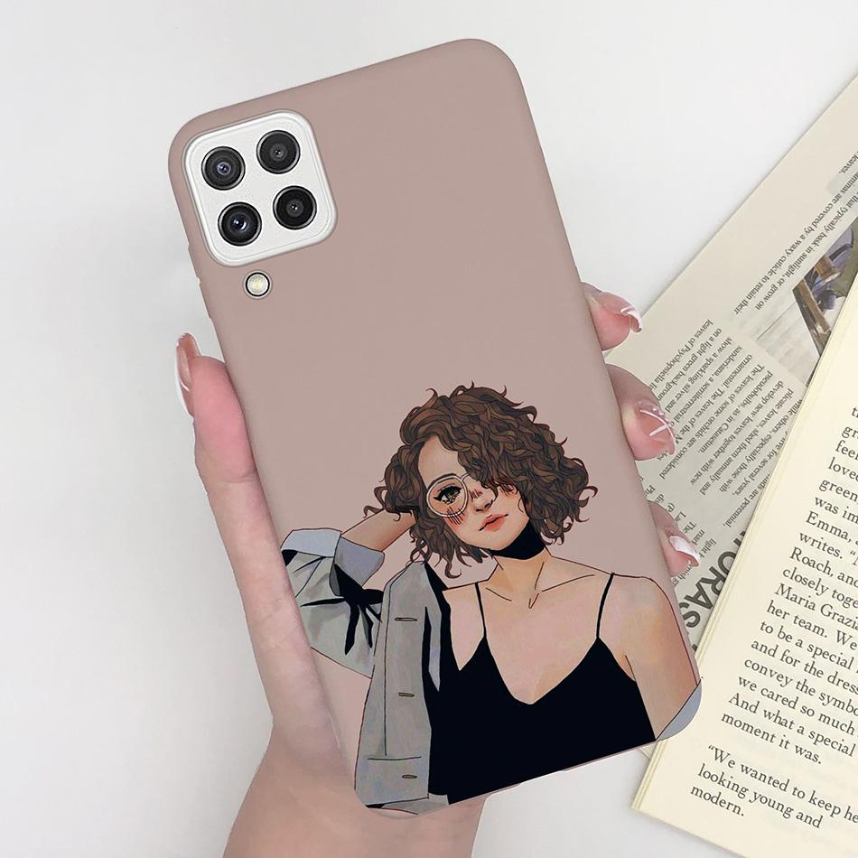 For Samsung Galaxy A22 4G 5G Case SM-A225F Love Heart Soft Silicon Phone Cover For SamsungA22 GalaxyA22 M22 A 22 4G 5G Fundas