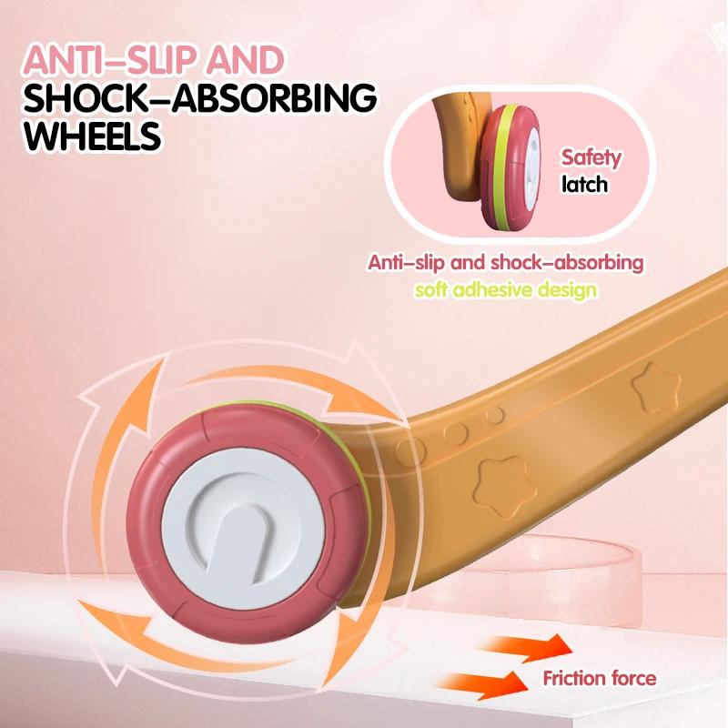 Non-Toxic Kid Push And Pull Learning Walker Multifunctional Activity Toy Musical Develops Motor Skills Birthday Gift Toys For Toddler Baby