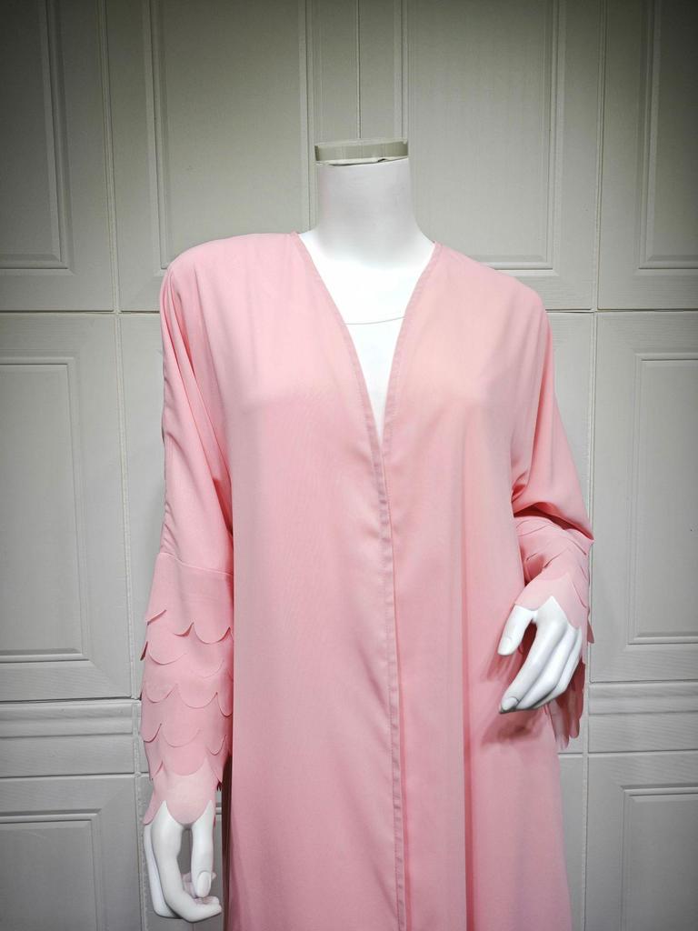MQ229 Middle East Chiffon Solid Color Abaya & Cardigan Womenswear