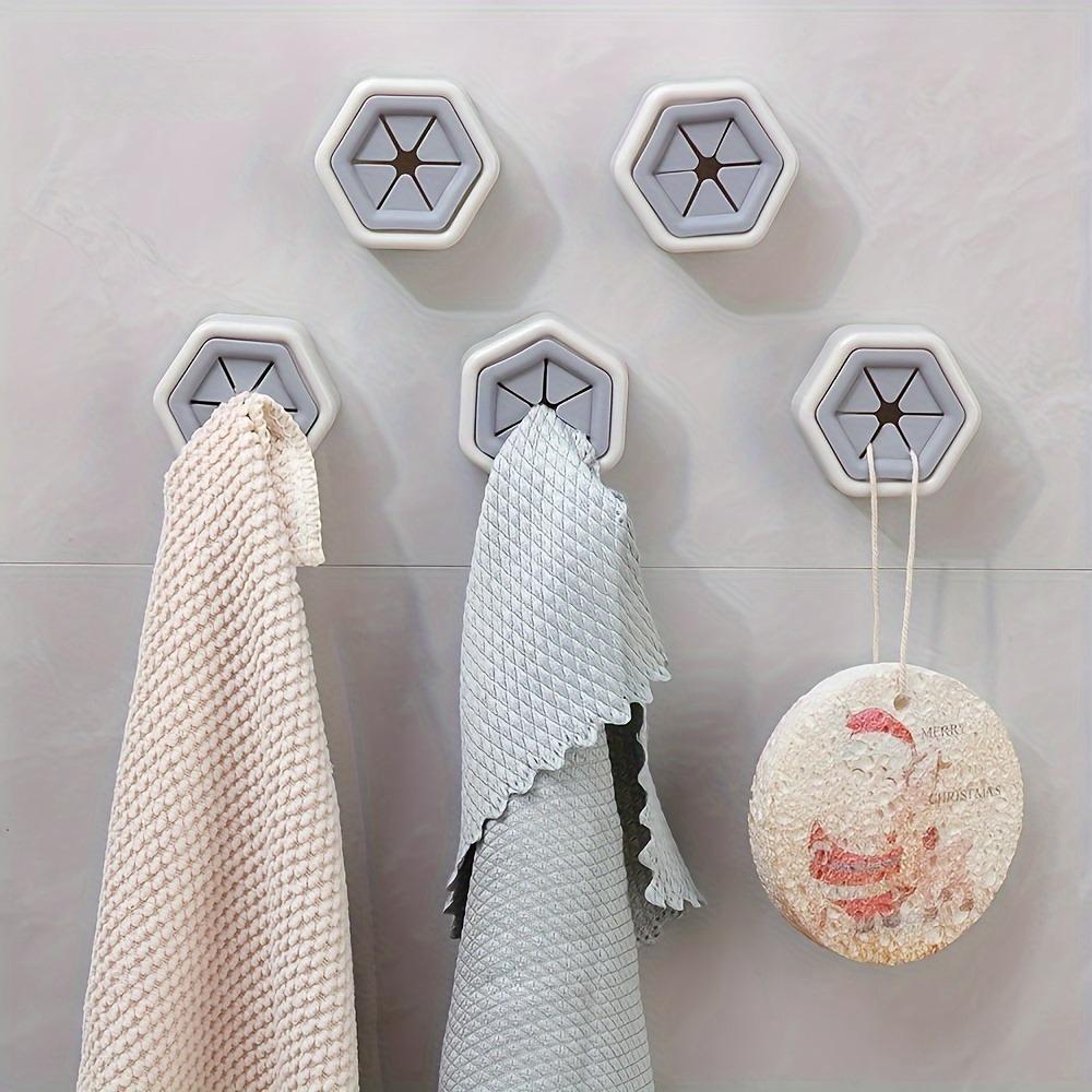 Wall Mount Plastic Holder, Easy Install, Multi-functional Home and Kitchen Organizer, Casual Style Cloth Holder