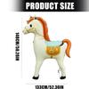 Standing Horse Shape Aluminum Foil Balloon 133x148cm For First Birthday Celebration Anniversary Photography Decoration