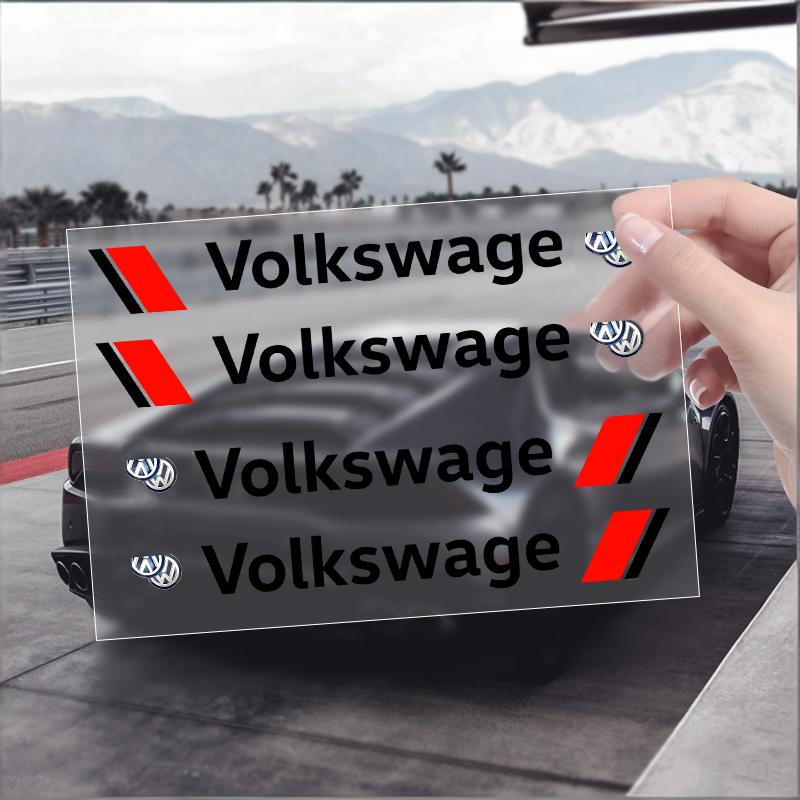 2026 Hot For Volkswagen VW 4Pc Car Door Anti Scratch Auto Door Handle Protector Decals Wiper Stickers For Volkswagen VW Golf 4 7
