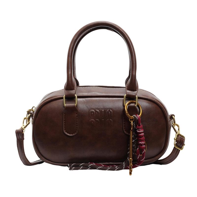 

Fashion women s handbag women s autumn and winter new retro women s bag high-end temperament simple and versatile women s messenger коричневий