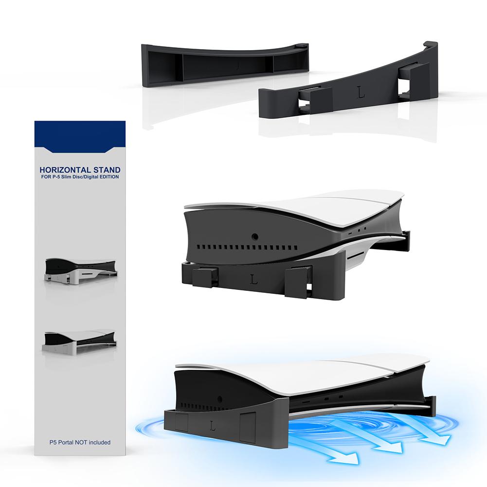 Horizontal Stand with Anti-Slip Mads Base Stand Holder Accessories Display Stand for Playstation 5 Slim Disc & Digital Edition