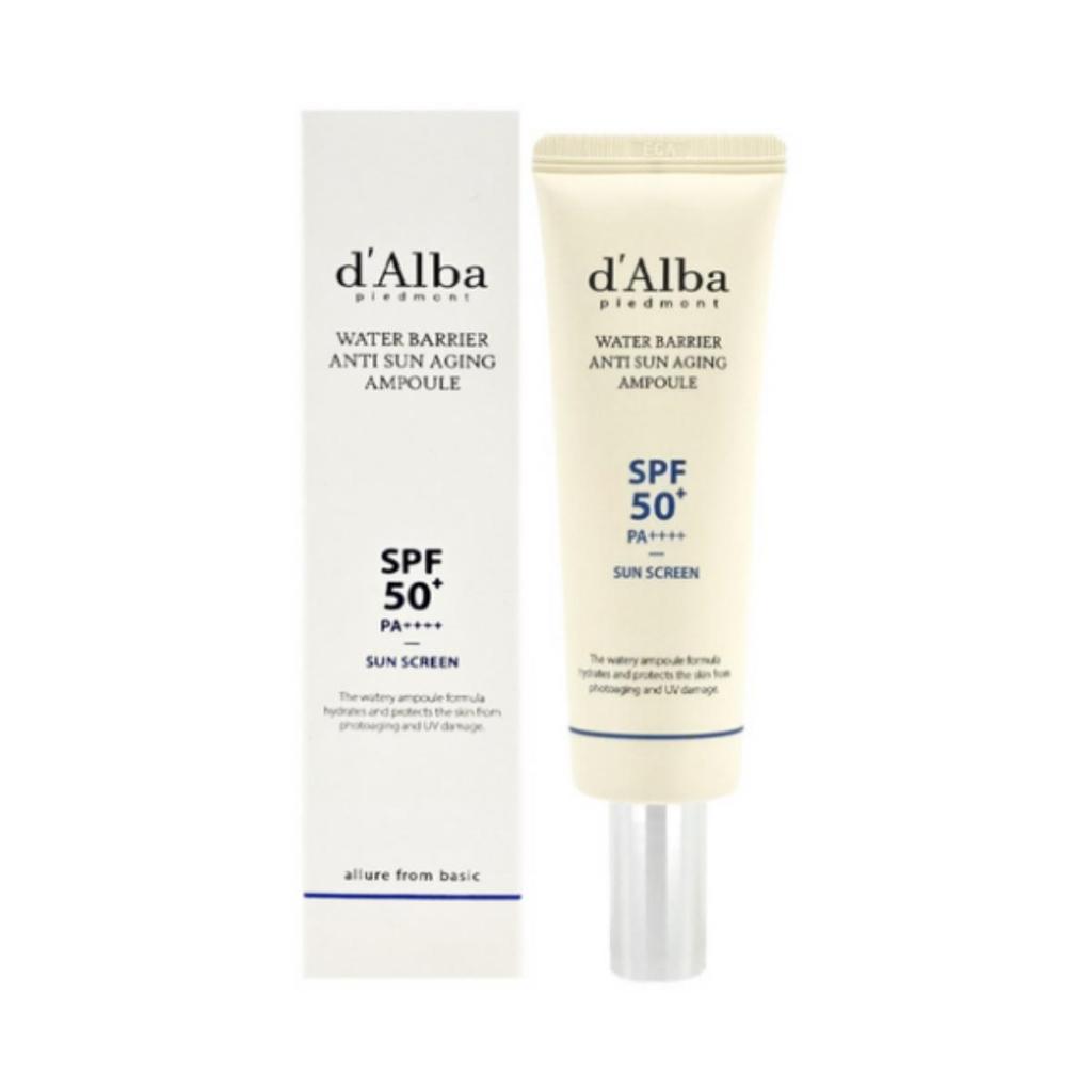 d’Alba Water Barrier Anti‑Sun Aging Ampoule SPF50+ PA++++ — 50 ml (1 unit)